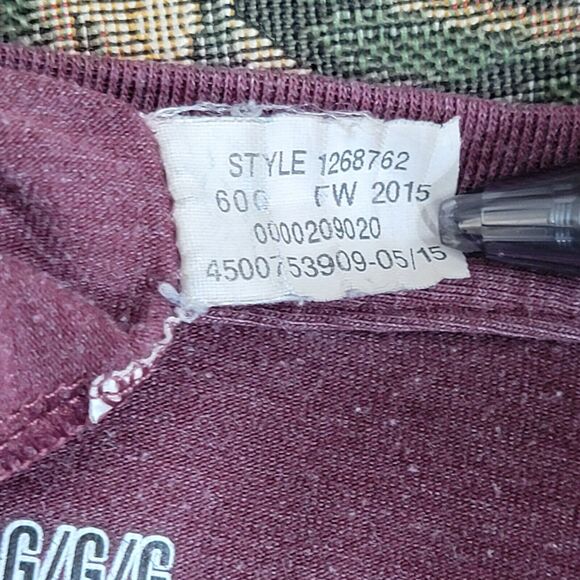 Under Armour T-Shirt Mens Large Maroon Wounded Warrior Project 3/4 Sleeve Loose - Picture 14 of 14